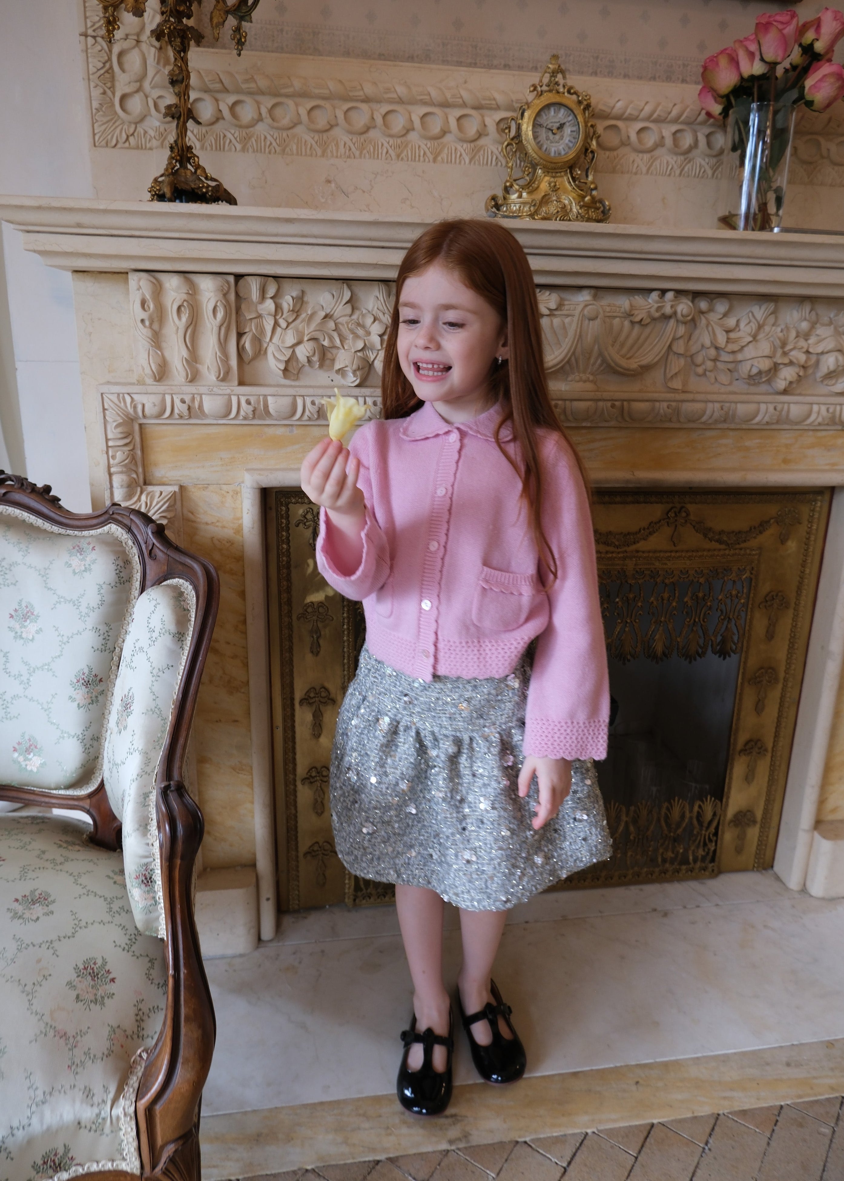 Pink knit sweater 19