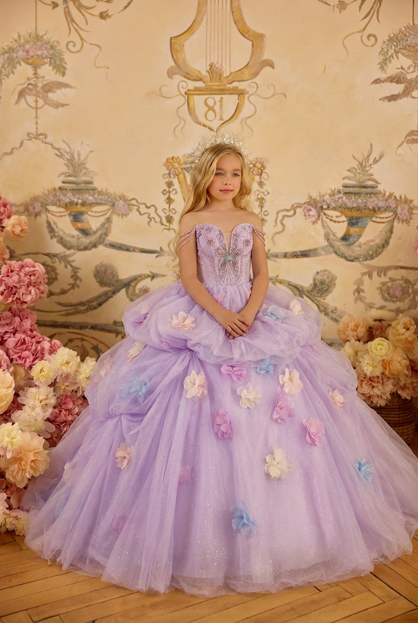 Lavender Princess Gown