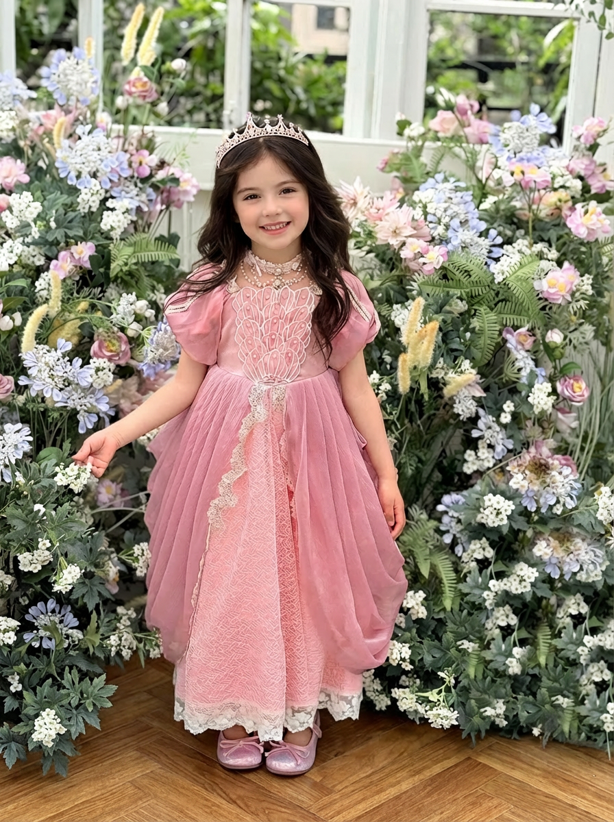 Court-Style Birthday Dress with Bow 51