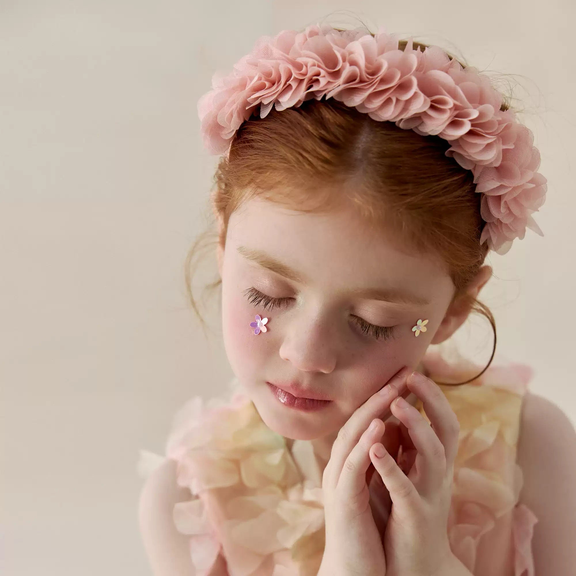 Pink Floral Headband Hair Accessory 41