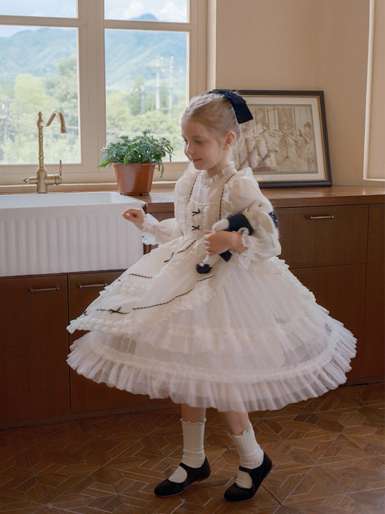 White Lolita Princess Long-Sleeved Dress 68