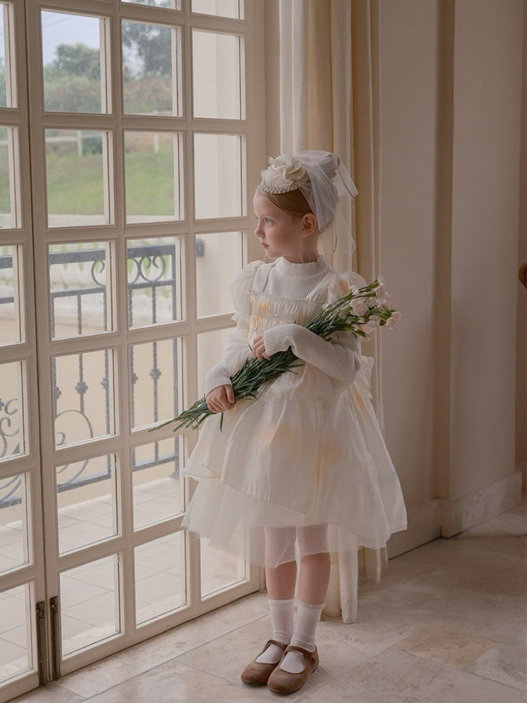 Orange Lolita Princess Dress with Long Puff Sleeves 69