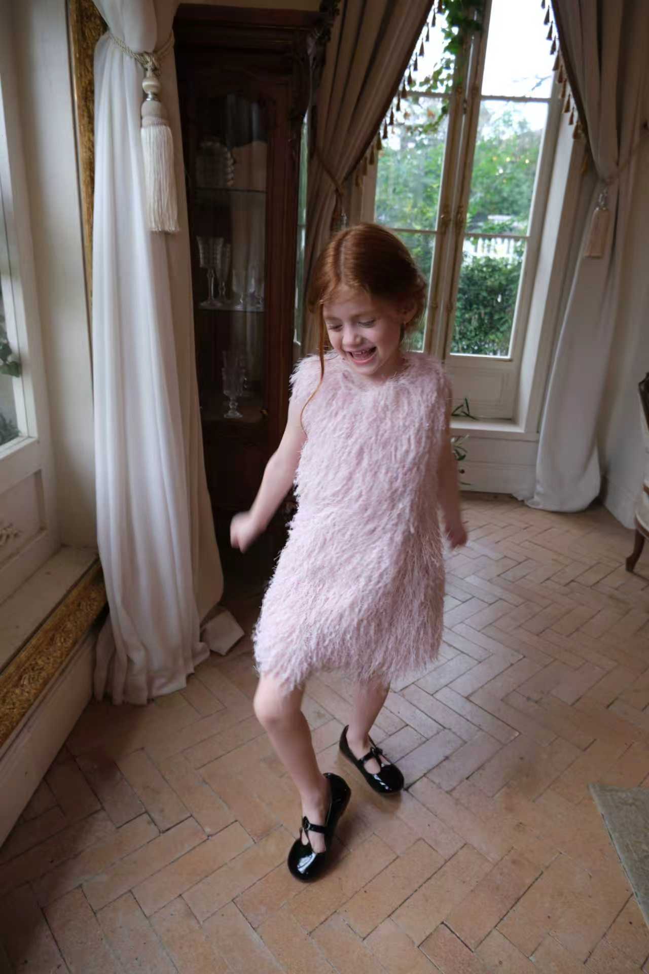 Pink Fringe Sleeveless Dress 30